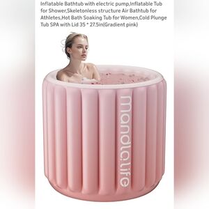 Pink Inflatable Hot Tub